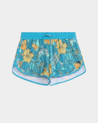 Salt Life Sailfish Blossom Aquatrunks in Pool Blue at Nordstrom, Size Small