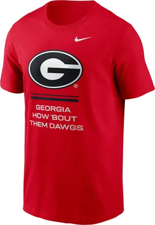 Nike Georgia Sideline Nike Mens Dri-FIT College T-Shirt in Red | 02ET65NGBN-ZK0