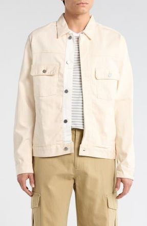 AG - Adriano Goldschmied Sid Work Trucker Jacket in Ecru Dunes at Nordstrom Rack, Size Xx-Large