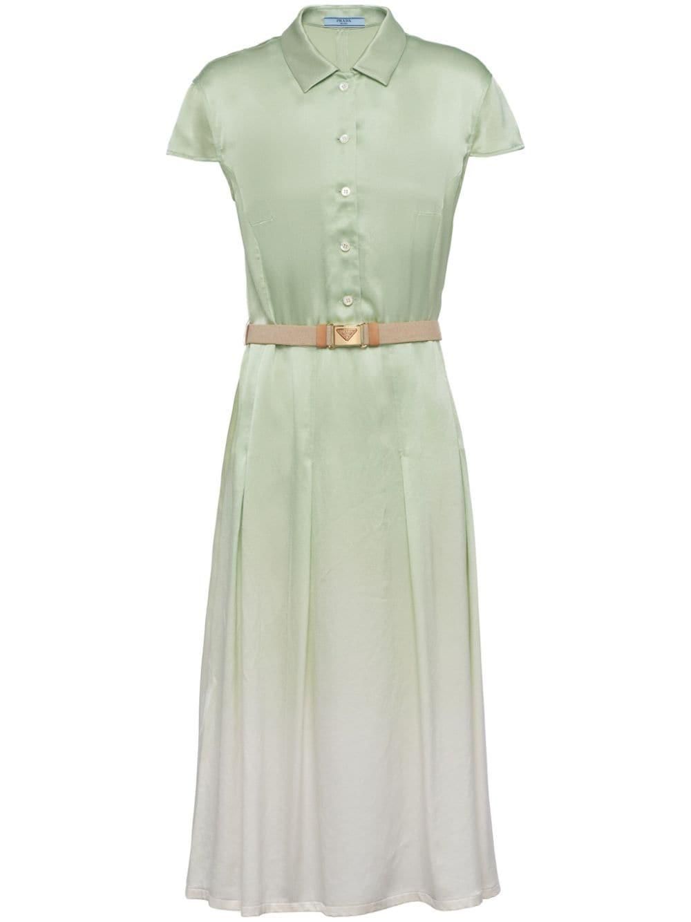 ワンピース PRADA SAND COTTON SHIRT DRESS Natural Poplin Shirt-dress | PRADA