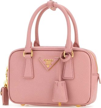 Prada Womens Pink Leather Handbag Pesco Borse A Mano Bag