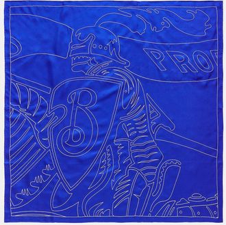 Burberry EKD silk scarf