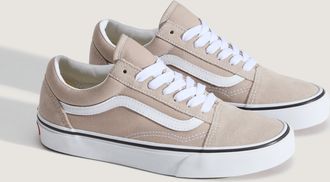 Vans Sneaker VANS Old Skool, Damen, Gr. 42,5, mushroom, Leder, Schuhe Sneaker