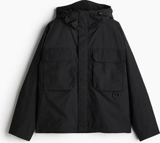 H&M Wasserabweisende Windjacke in Loose Fit - Schwarz