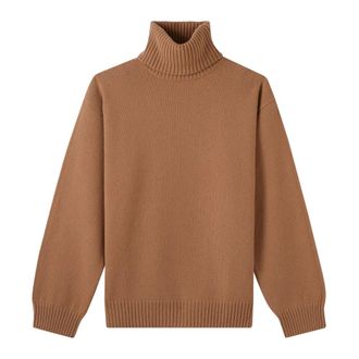 A.P.C. Turtlenecks, male, Brown, Size: L Turtleneck