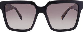 Prada Grey Gradient Square Ladies Sunglasses PR 24ZS 1AB0A7 56