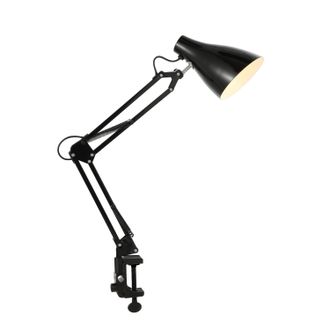 Jonathan Y Designs Odile Classic Industrial Adjustable Articulated Clamp-On LED Task Lamp in Black at Nordstrom