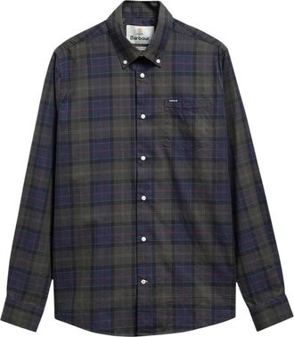 Barbour Camicia Sartoriale Wetheram - - Shirts - Uomo - Verde - XL