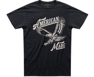 The Original Retro Brand Womens American Made Tee Shirt In Vintage Black
