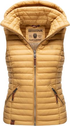 Navahoo Dames Gewatteerde Bodywarmer Shadaa - Lichte Weste met Afneembare Capuchon