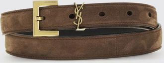 Saint Laurent Cintura Cassandre in camoscio
