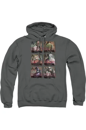 Gildan Batman Arkham City Arkham Lineup Adult Pull Over Hoodie / Hooded Sweatshirt