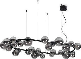 Ideal Lux Ideal Lux Perlage Plaf&oacute;n Colgante Globe 30 Luces Negro
