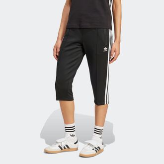 adidas 3/4-Hose ADIDAS ORIGINALS CAPRI TP, Damen, Gr. XS, N-Gr, schwarz-weiss (schwarz, wei&szlig;), Obermaterial: 60% Baumwolle, 36% Polyester, 4% Elasthan, 3/4-L