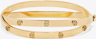 Tory Burch Womens Icon Double Bracelet, size S
