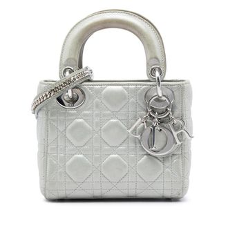 Dior Pre-owned Dior Mini Iridescent Lambskin Cannage Lady Satchel Ladies SN6CLAVJE5CKXLTA