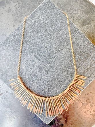 Isabel Marant Womens Aria Necklace In Light Brass