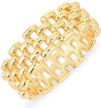 Nordstrom Rack Demi Fine Open Work Wide Band Ring in Gold at Nordstrom Rack, Size 9
