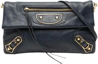 Balenciaga Pre-owned Clutches, female, Blue, Size: ONE SIZE Pre-owned The Envelope Clutch