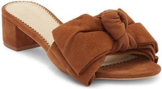 Cinq &agrave; Sept Faith Suede Slide Sandal in Toffee at Nordstrom, Size 38.5