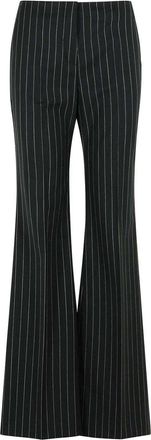 Sportmax Visino Black Virgin Wool Blend Pants