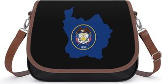 Generic Utah Map Flag Fashion Womens Crossbody Bags Novelty Handbag Shoulder Bag Purse