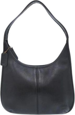 Coach Pre-owned Shoulder Bags, female, Black, Size: ONE SIZE Pre-owned Leather Shoulder Bag