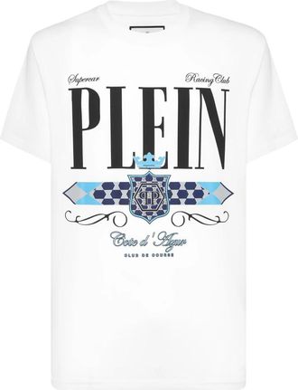 Philipp Plein T-Shirt Ronde Hals - Heren - T-shirts - Wit - 2XL - Katoen - Tops