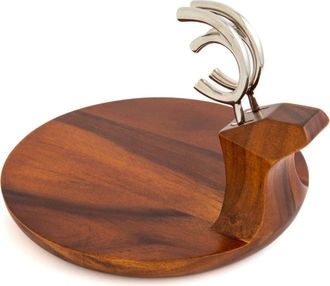 Namb&eacute; Reindeer Wood Platter with Spreader Knife in Brown at Nordstrom