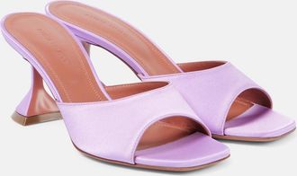 Amina Muaddi Lupita 70 satin mules