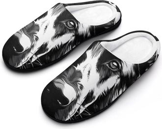 Generic German Shepherd USA Flag Womens Slippers Winter Warm House Shoes Indoor Outdoor Hotel Slipper