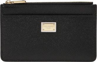 Dolce & Gabbana Dauphine Kaarthouder - unisex - Portefeuilles - Zwart - ONE Size - Leer - Accessoires