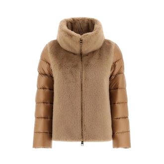 Herno Dames, Jassen, Bruin, Maat: 2XL Nylon