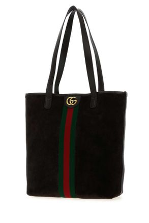 Gucci Mens Black Suede Ophidia Shopping Bag Nstmorotmorovrv Borse A Mano