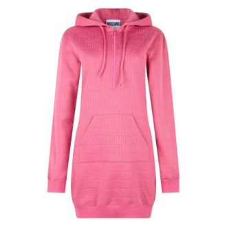 Moschino Hoodies, female, Pink, Size: XS Hooded Dress