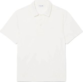 Lacoste Paris Classic Fit Open Nek Geborduurde Poloshirt - Heren - Polos - Wit - S - Katoen - Tops
