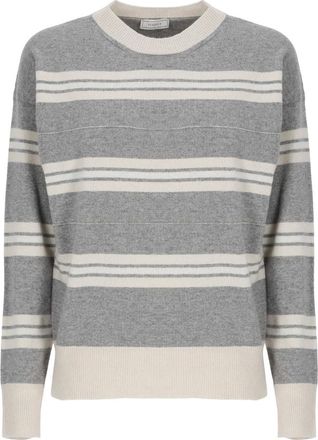 PESERICO Truien & Vesten, Dames, Grijs, XS, Peserico Truien Grijs