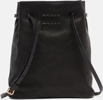Miu Miu Logo leather crossbody bag