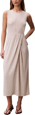 Calvin Klein Printed Crepe Jersey Maxi Dress