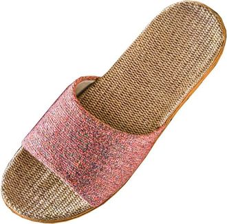Generic SummerSandals for Women Size 6 Womens Fashion Comfortable Ffloor Slipper Slip Non-Slip Slippers Ladies Walking (Pink, 39-40)