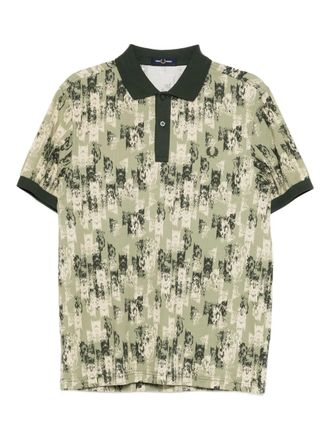 Fred Perry Polo con stampa grafica - Verde