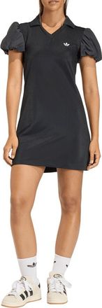 adidas Originals Balloon Sleeve Dress in Black at Nordstrom, Size Xx-Small