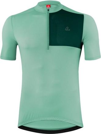LOEFFLER Bike Jersey Half-Zip Skys Block Mid Velotrikot f&uuml;r Herren | t&uuml;rkis