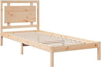 vidaXL Extra Long Bed Frame without Mattress 100x220 cm Solid Wood vidaXL
