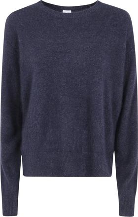C.T. Plage Jersey de cuello redondo con abertura lateral de mapache - Knitwear - Mujer - Gris - XS