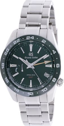Grand Seiko Pre-owned Grand Seiko Sport GMT Green Dial Mens Watch SBGE257G