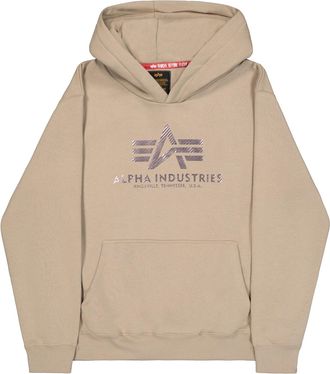 Alpha Industries Hoodie ALPHA INDUSTRIES Basic Hoodie Carbon, Herren, Gr. XL, beige (vintage sand), Obermaterial: 80% Baumwolle, 20% Polyester, regular fit, Sweatshirt