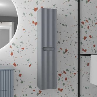 Aurlane Aurlane - Columna De Almacenamiento Gris Suspendida - Altura 120 Cm - 2 Puertas -leon