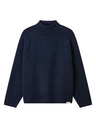 Man On The Boon. roll neck knit sweater - men - Wool/Alpaca/Nylon - M - Blue