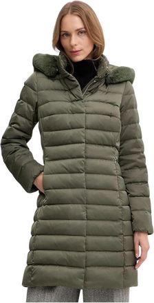 Geox Bettanie Down Jacket - Dames - Gewatteerde jassen - Groen - M - Leer - Jassen